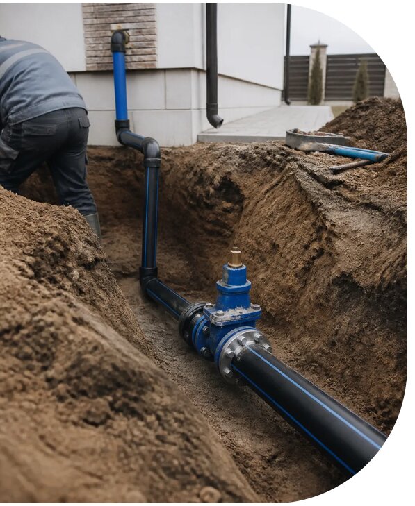 Подключение к центральному водопроводу частного дома в Нефтеюганске