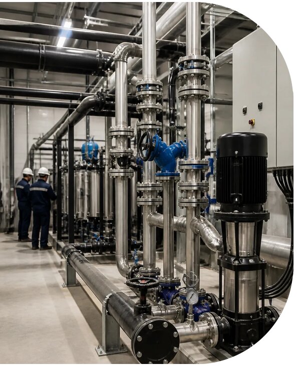 Водоснабжение промышленного объекта под ключ в Нефтеюганске
