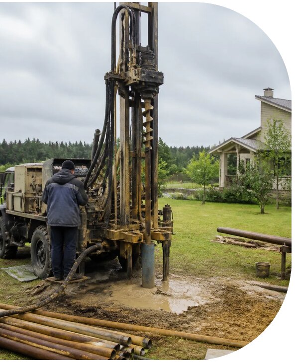 Бурение скважины для водоснабжения частного дома в Нефтеюганске