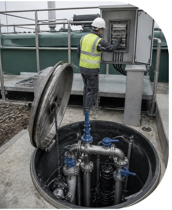 Техническое обслуживание канализационной насосной станции в Нефтеюганске